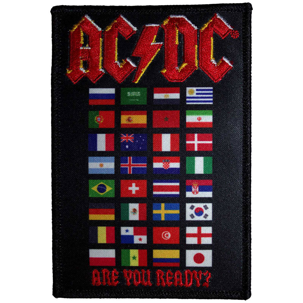 AC/DC Are You Ready? Flags Woven Patch
