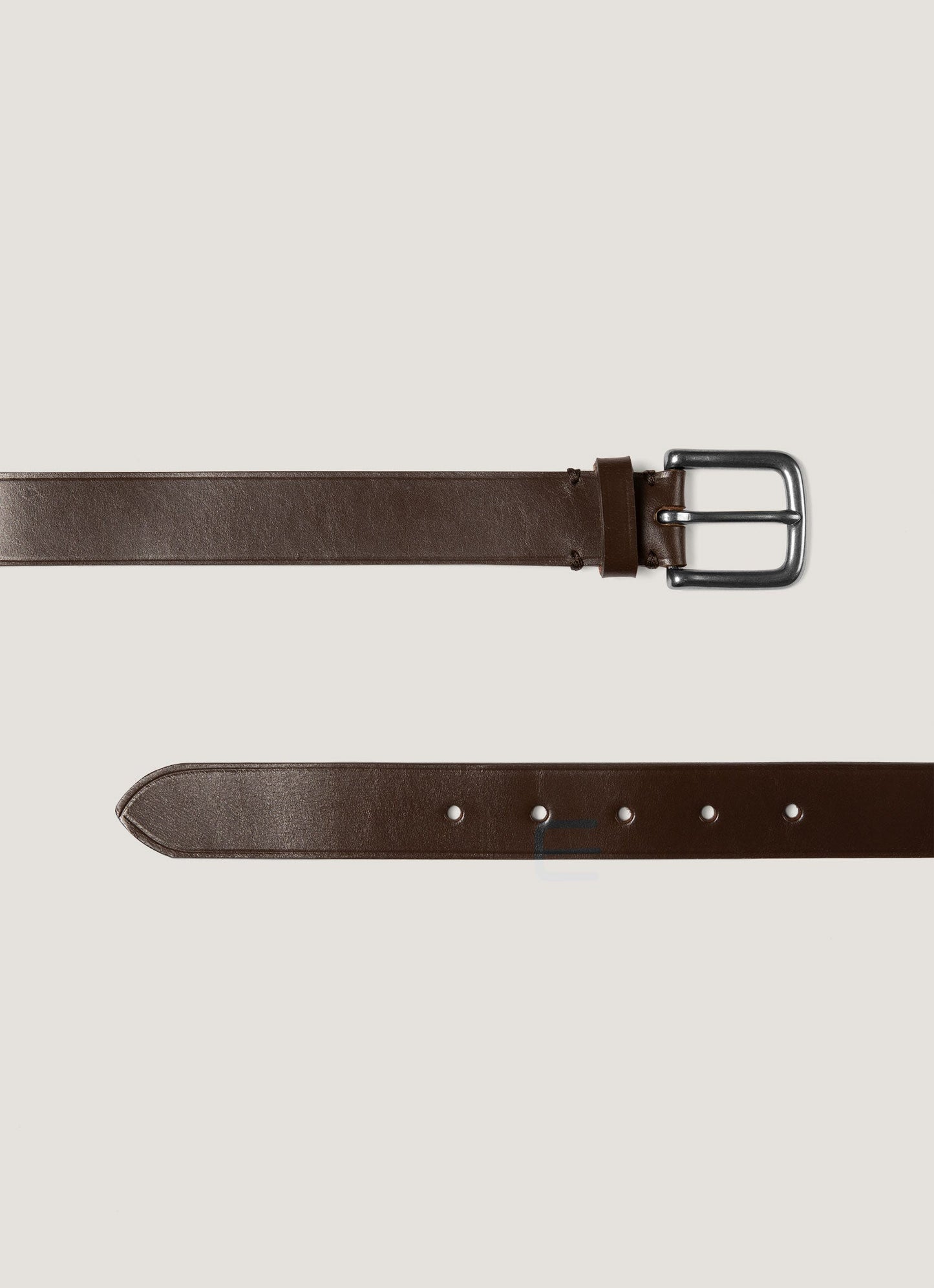 Mens 30Mm Chunky Leather Belt In Brown Mbel9414 Brab