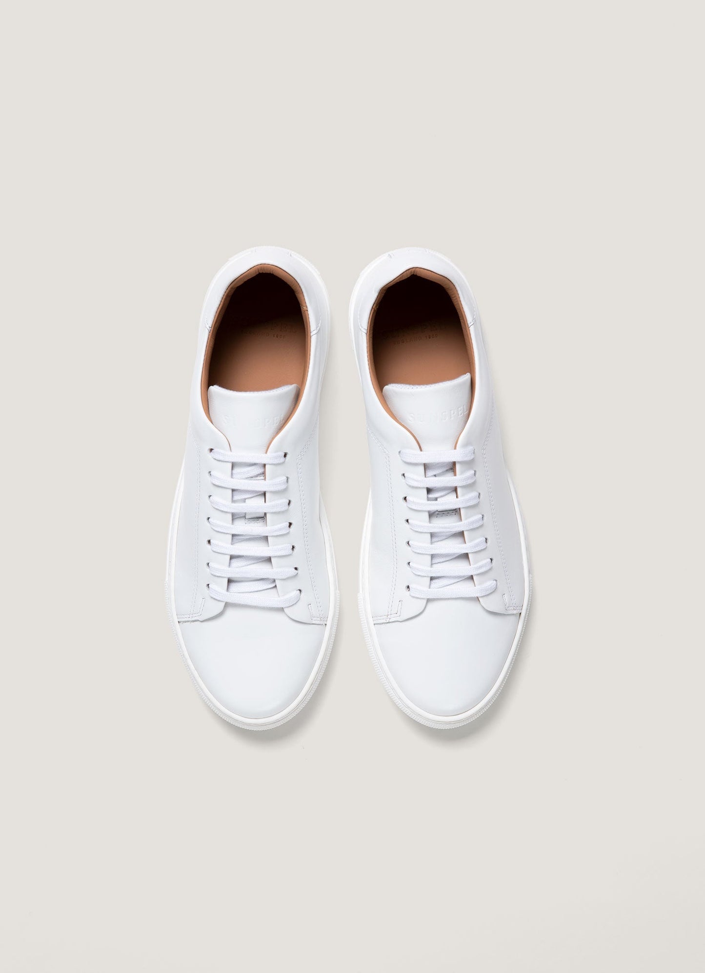 Mens Leather Tennis Shoe In White Mftw9458 Whaa