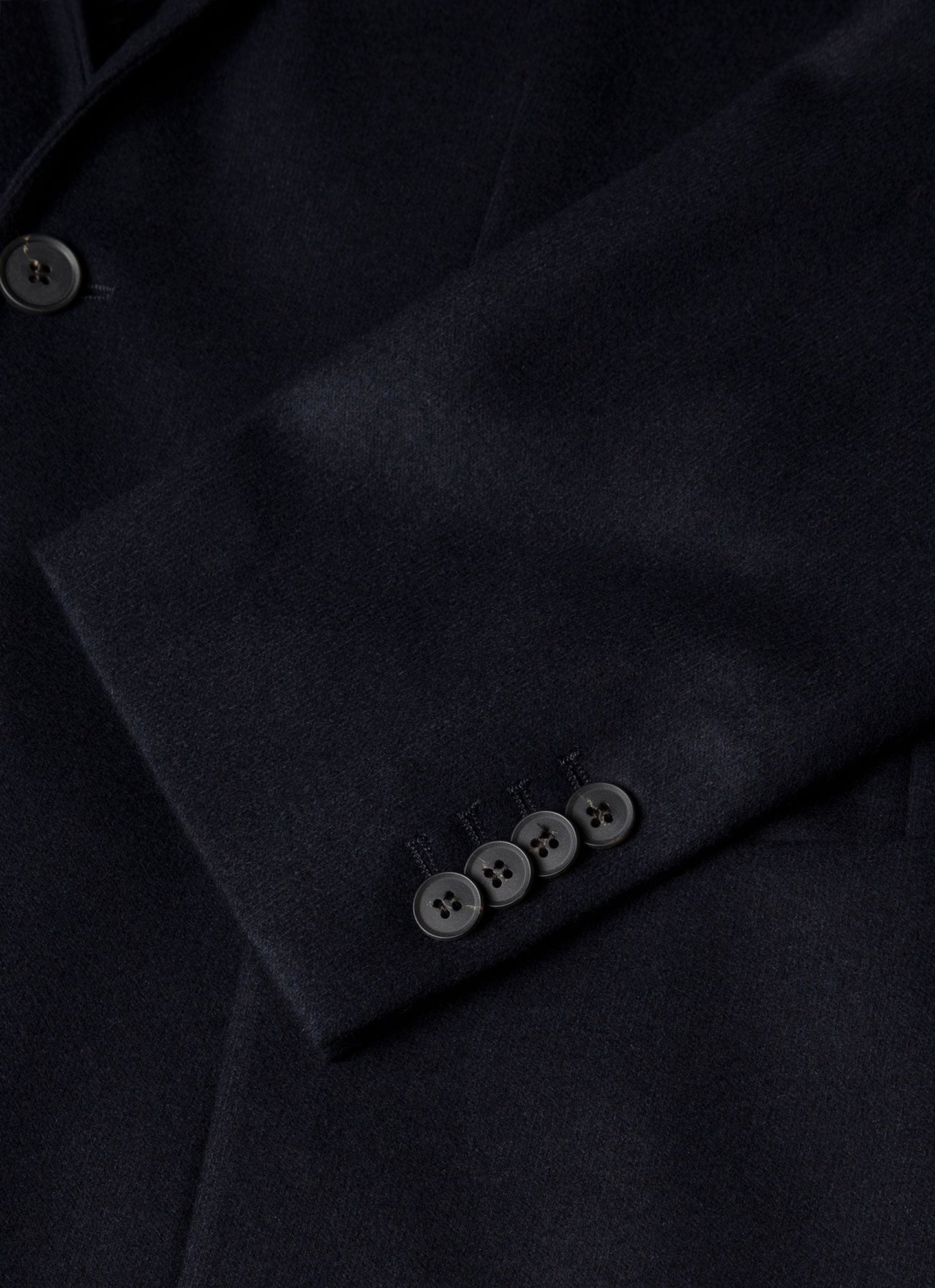 Mens Boiled Wool Blazer In Navy Mjac7192 Buaa