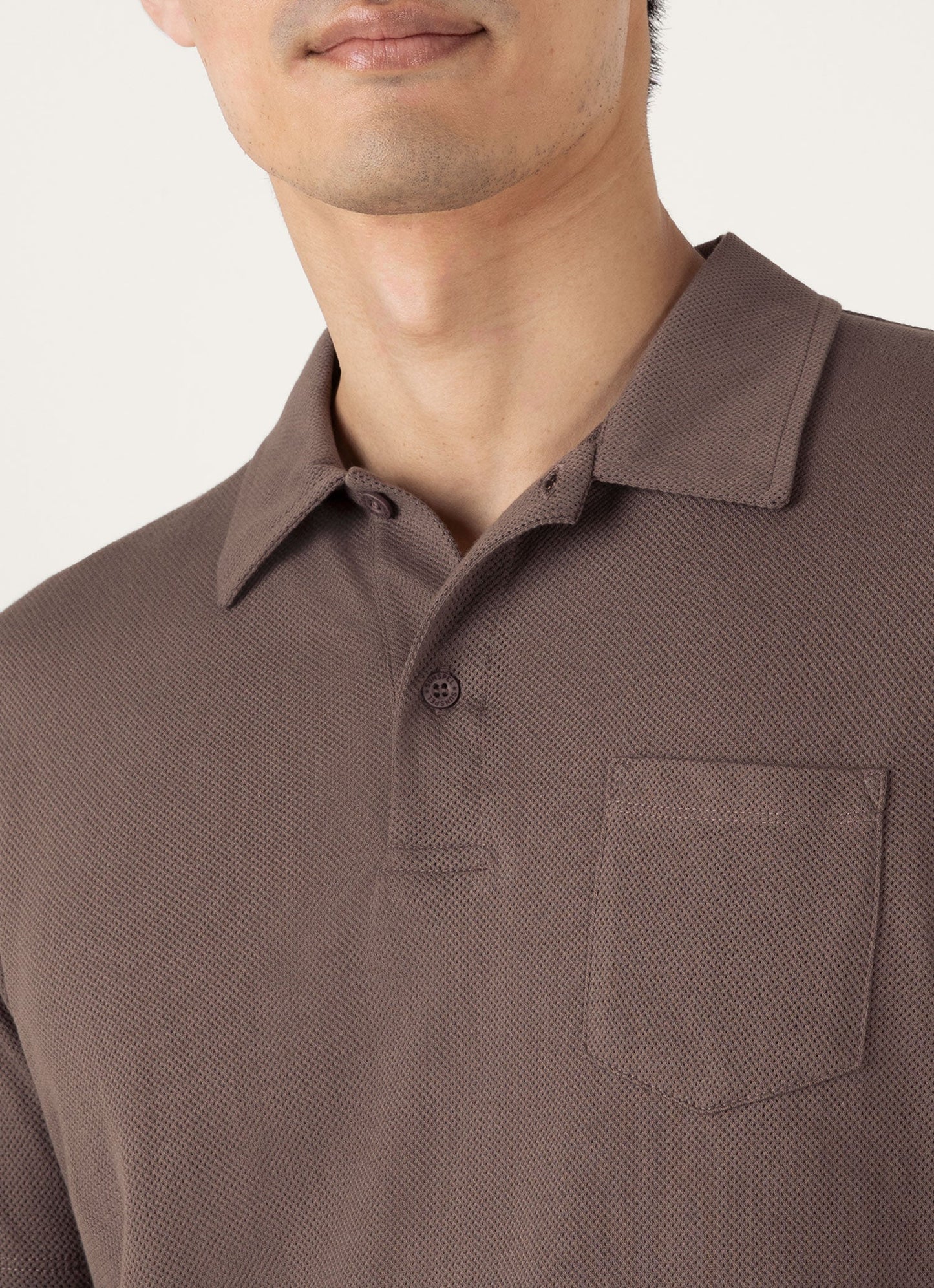 Mens Riviera Polo Shirt In Walnut Mpol1026 Brge