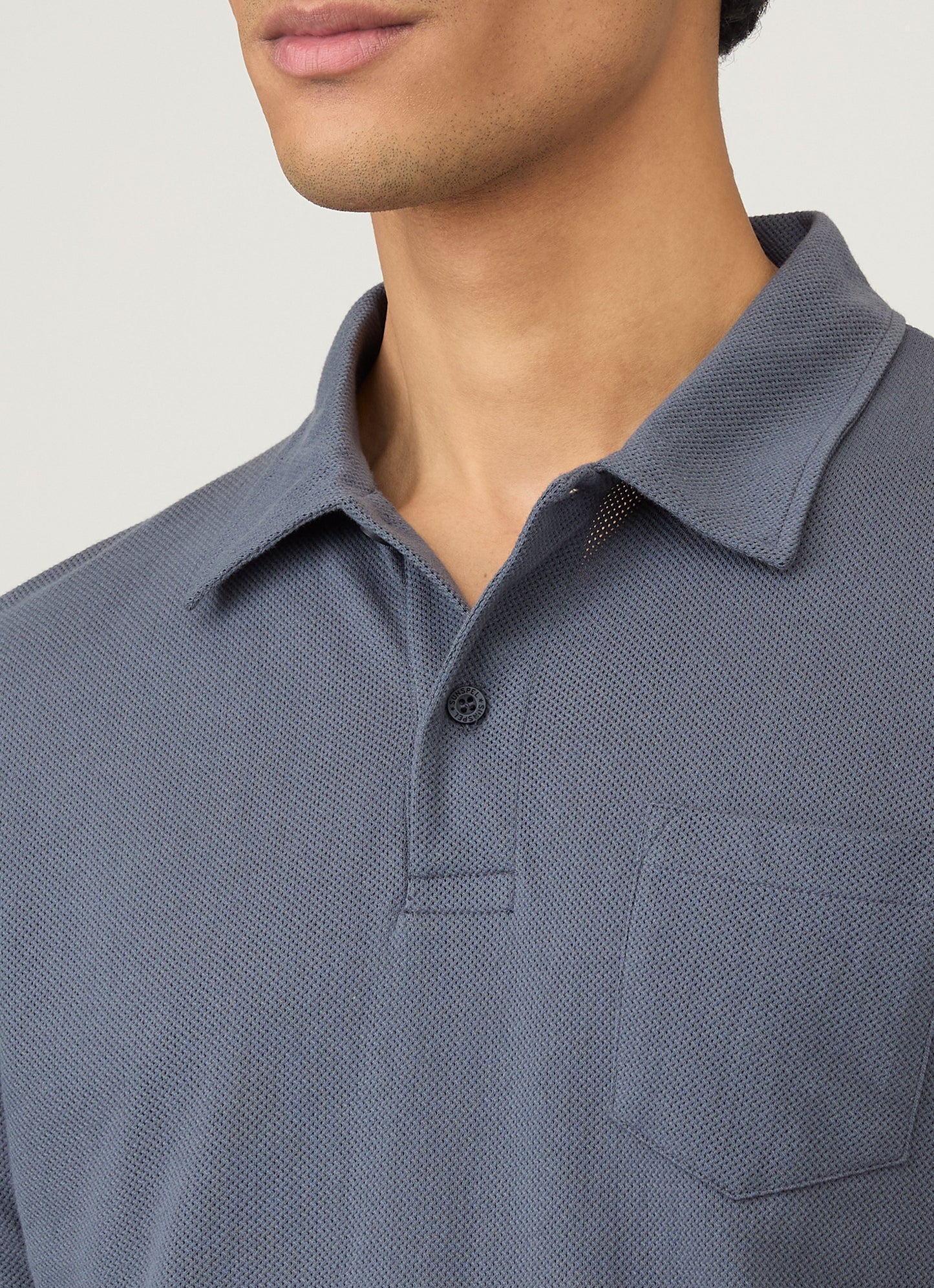 Mens Riviera Polo Shirt In Slate Blue Mpol1026 Buua