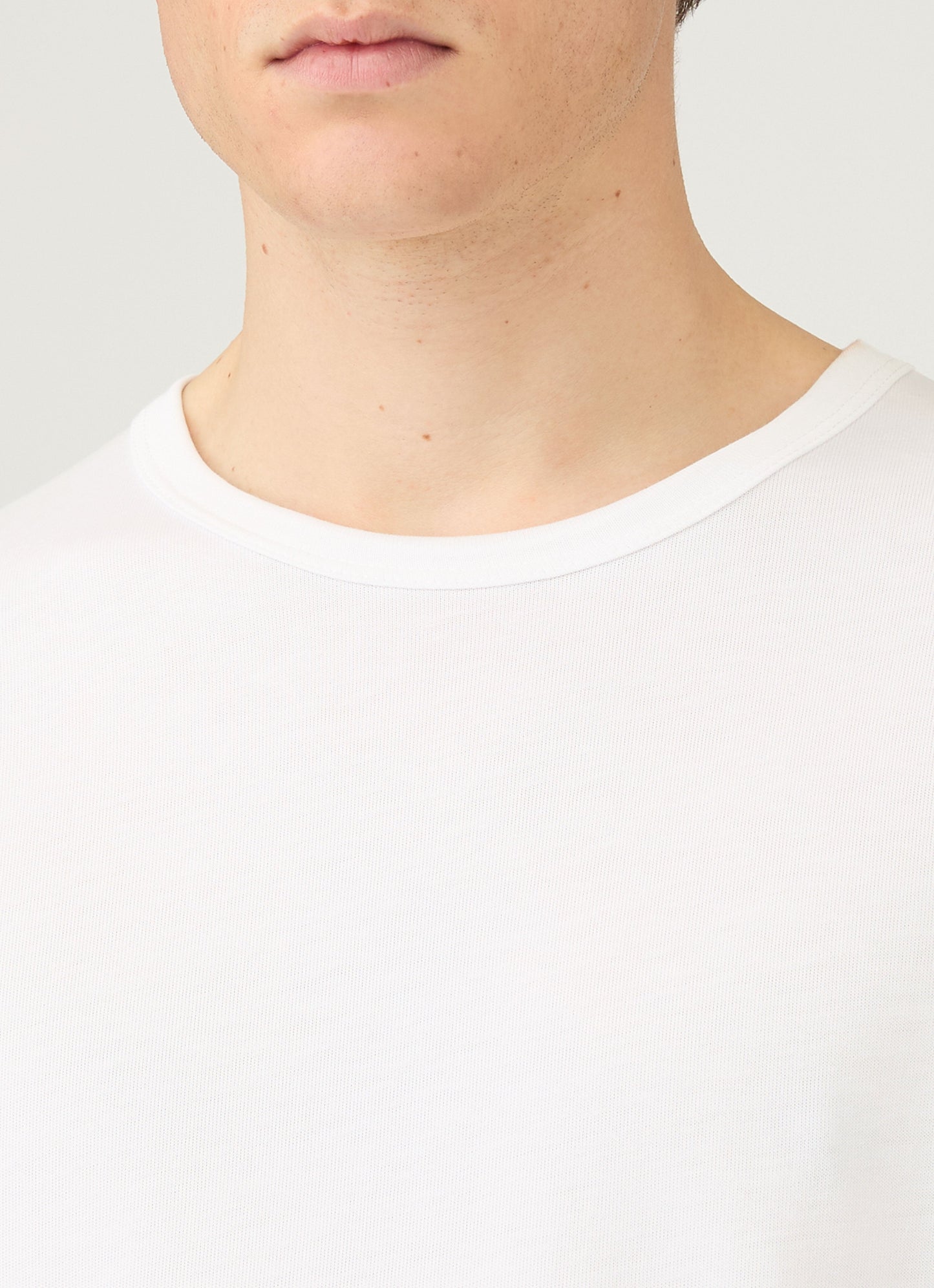 Mens Single Jersey Tshirt In White Mtsh0187 Whaa