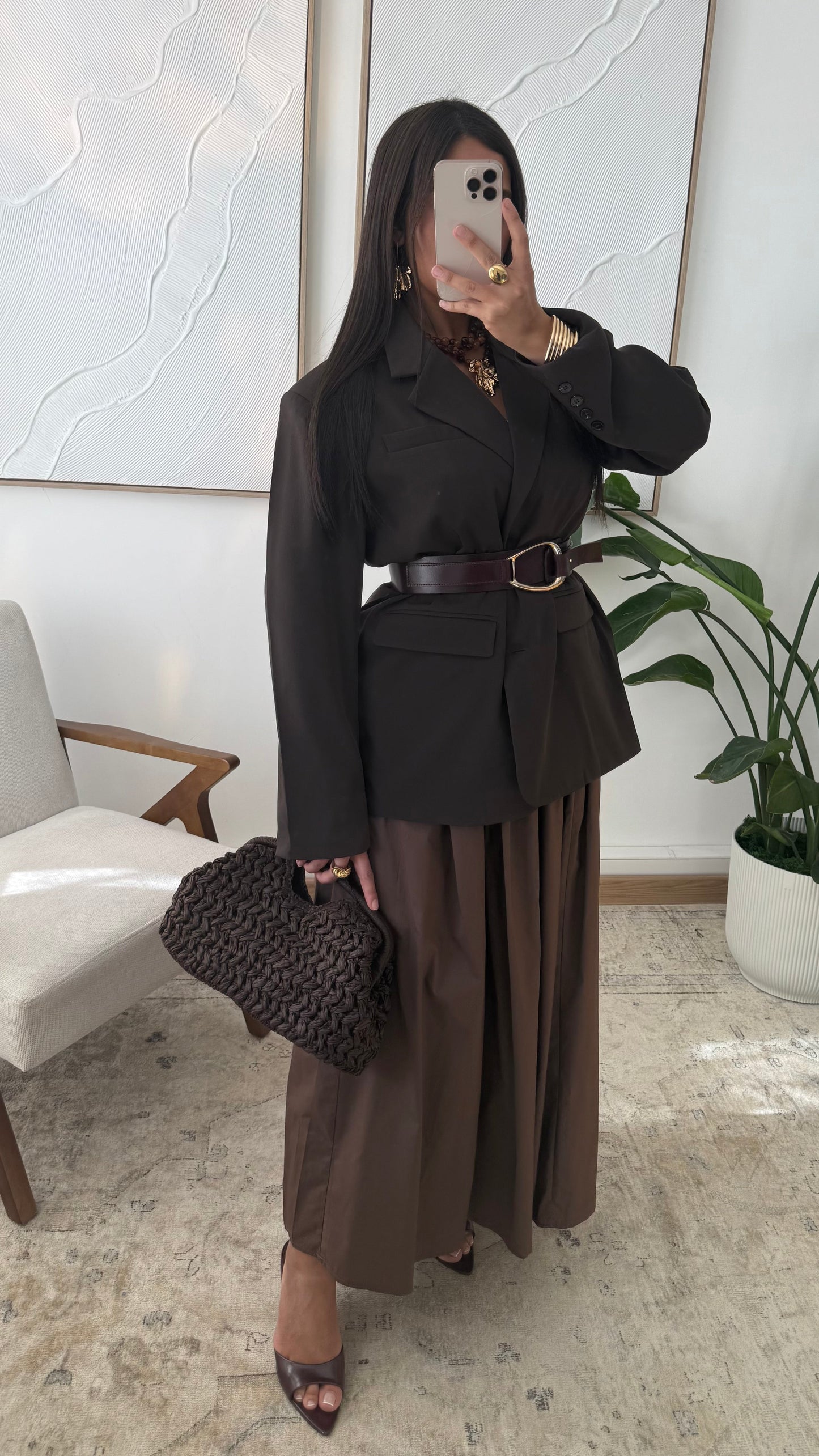 Blazer Oversize Lyana 11175 I Marron Chocolat 1