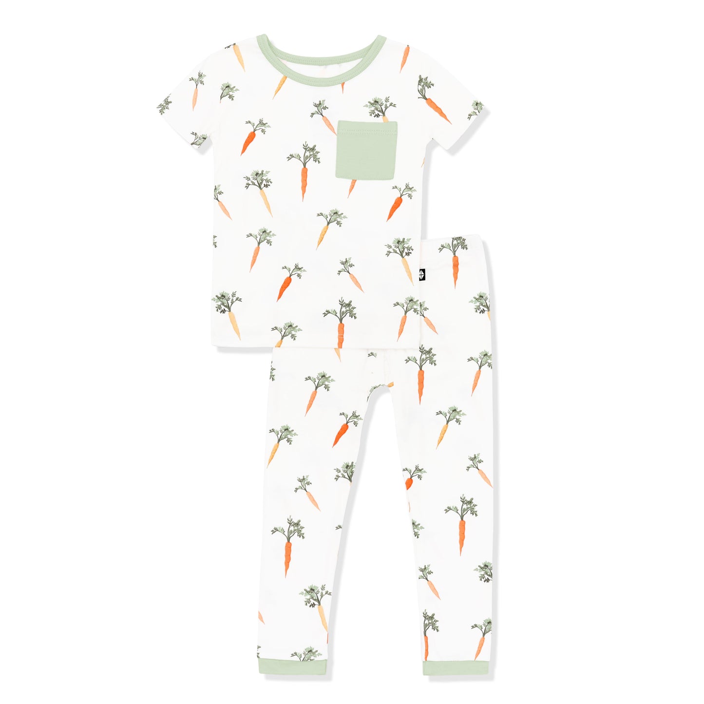 Short Sleeve with Pants Pajamas in Carrot
