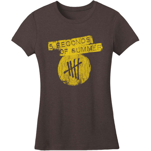 5 Seconds Of Summer Tally Logo Junior Top