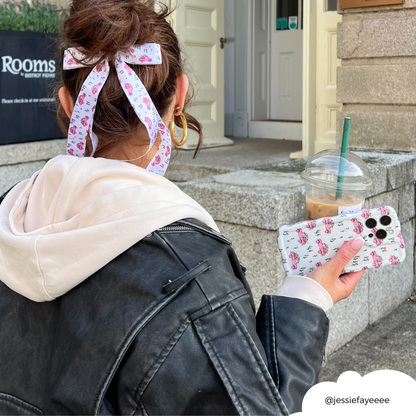 Ribbon Bow Clip - Love Truck