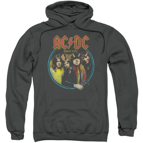 AC/DC Highway To Hell Adult 25% Poly Hooded Sweatshirt