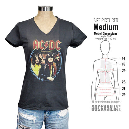 AC/DC Highway To Hell Cap Sleeve Junior Top