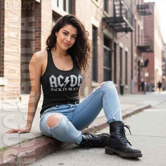 AC/DC Back In Black Womens Tank