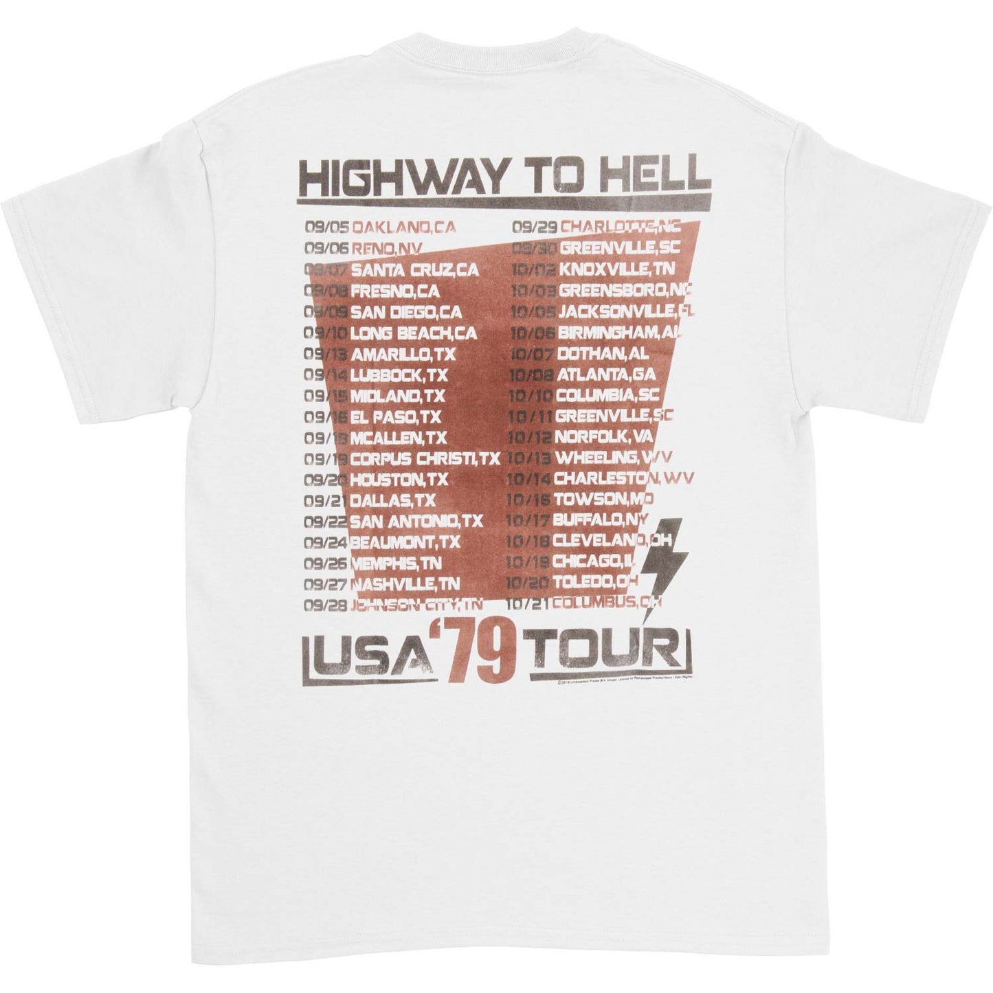 AC/DC Hth Tour 79 T-shirt