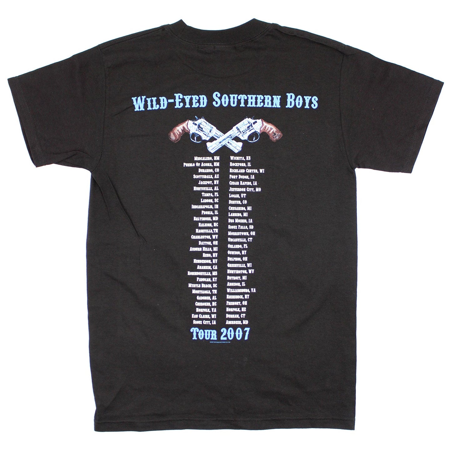 38 Special Skull Flag Guns Tour Tee T-shirt