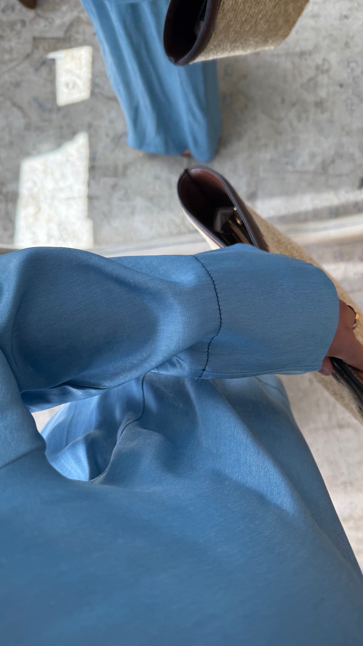 Ensemble En Jean Fluide Bleu Clair