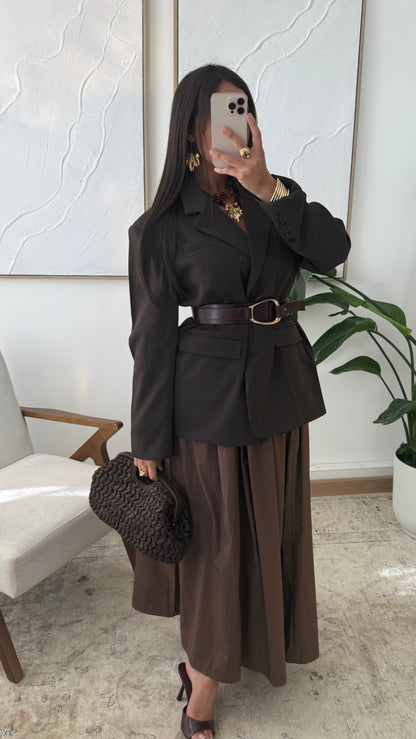 Blazer Oversize Lyana 11175 I Marron Chocolat 1