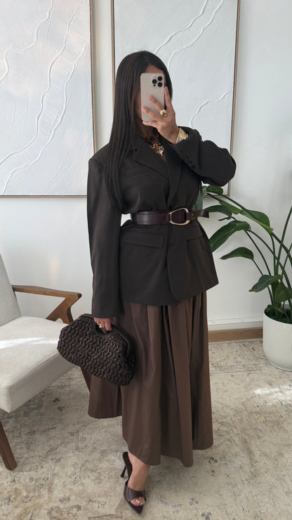 Blazer Oversize Lyana 11175 I Marron Chocolat 1
