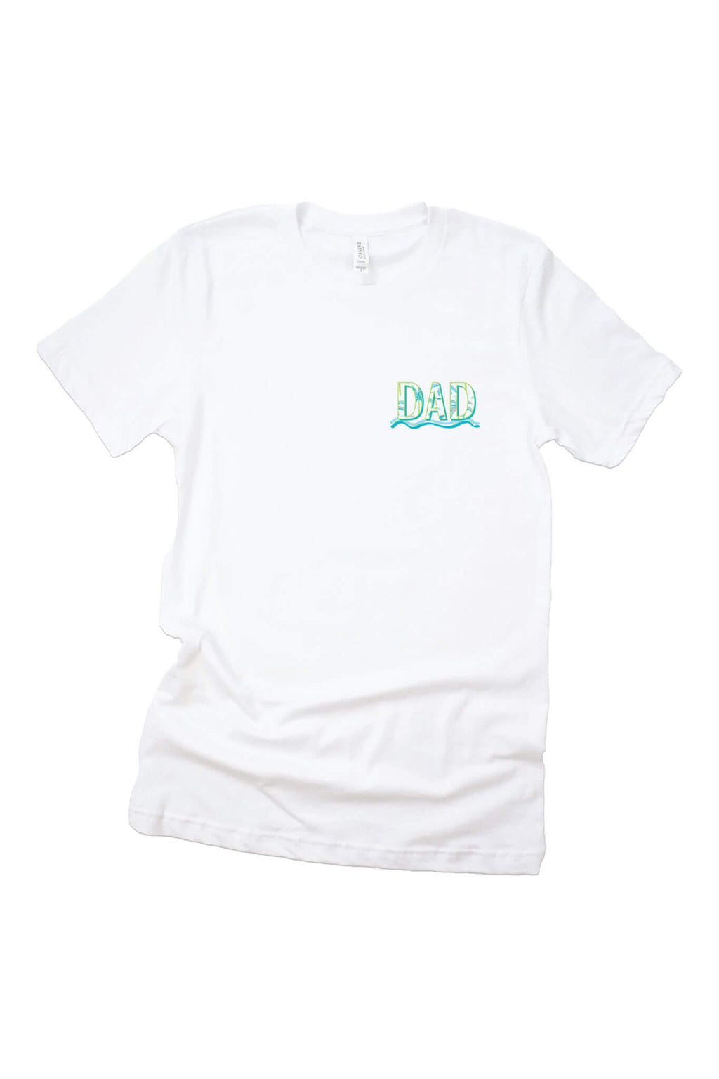 Blue Lagoon Dad Graphic Tee | White