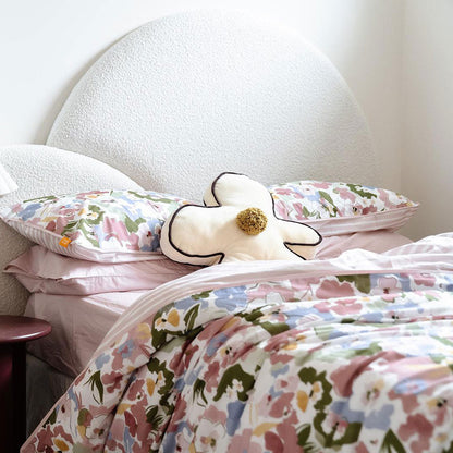 100% Cloud Cotton Duvet Quilt Cover Set w/ 2 Pillow Cases in Flora