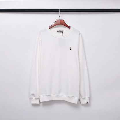 Bathing Ape Fall/Winter Male and Female Couples Wear Crew Neck Pullover Sweatshirt