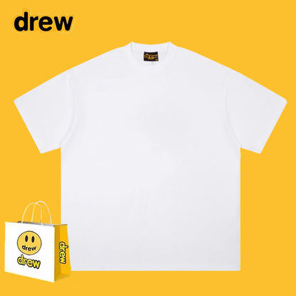 Drew T-shirts Short-Sleeved Clothes Smiley Face Short Sleeve round Neck