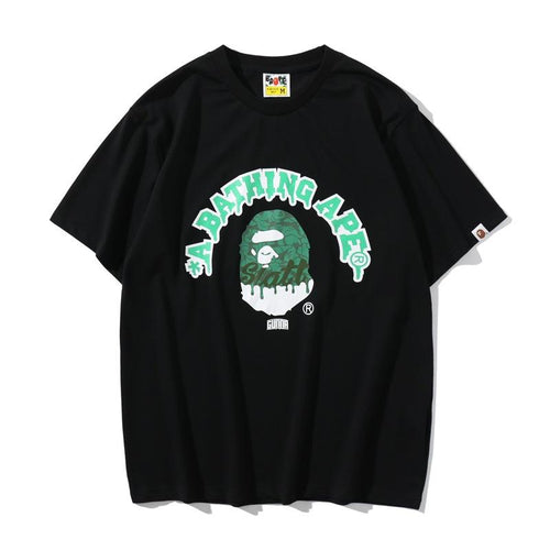 Bathing Ape T-Shirt Summer Camouflage Ape Head Short Sleeve T-shirt