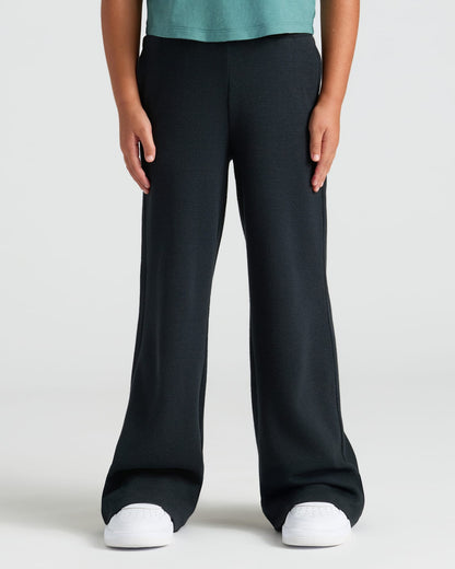 Girls Waffle Wide Leg Pants 3-Pack
