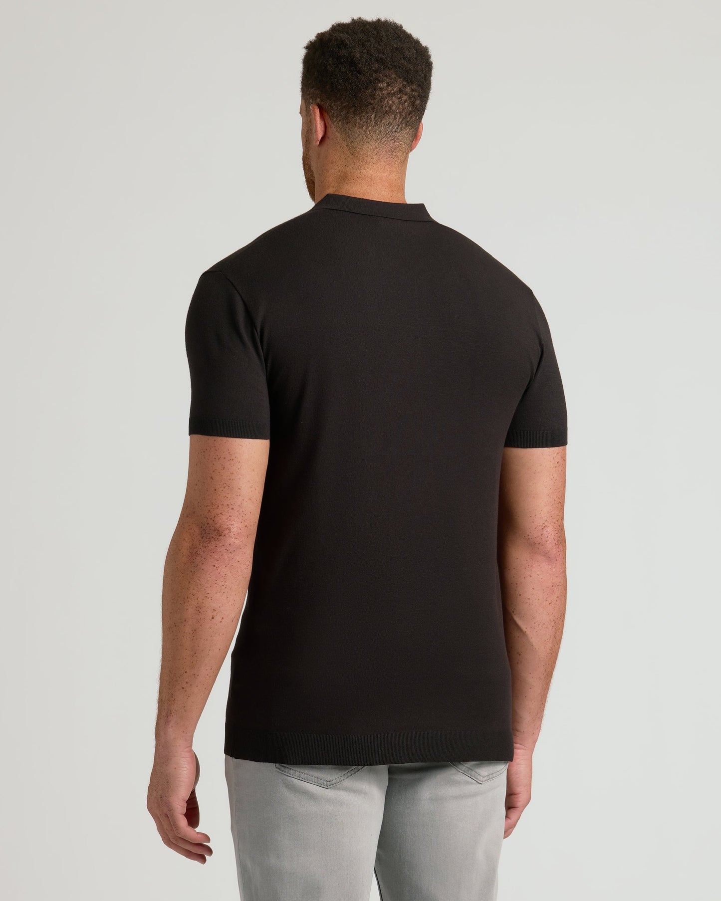 Black Tall Dressy Polo 6-Pack