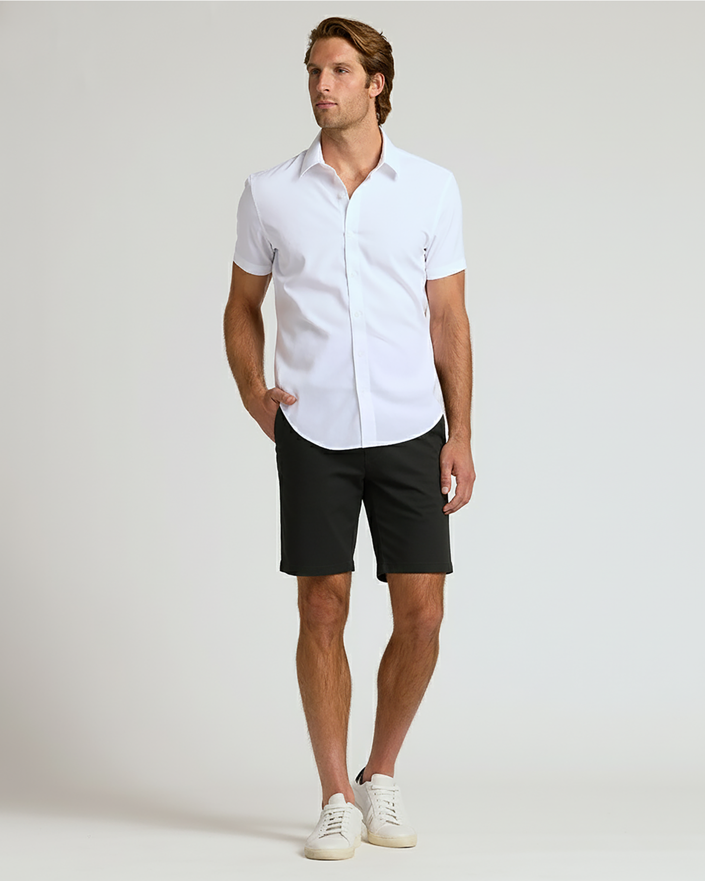 7" Black Chino Shorts 2.0