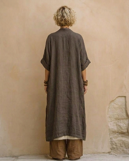 Bohemian Nomadic Dark Gray And Brown Tribal Pattern Three-piece Set