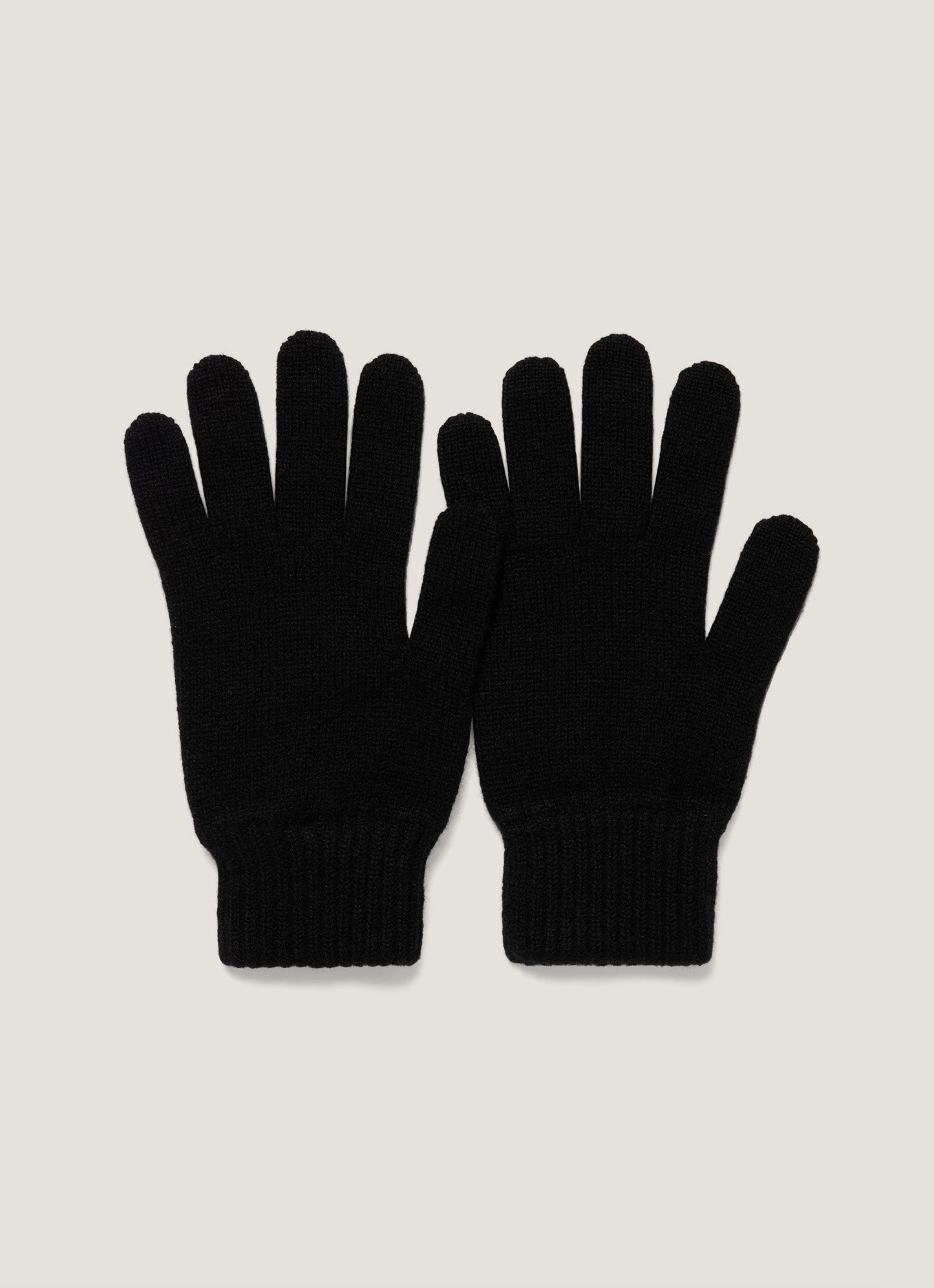 Cashmere Gloves In Black Aglv9053 Bkaa