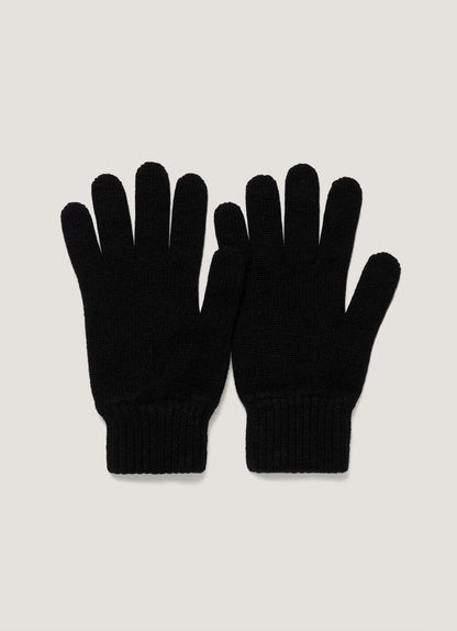 Cashmere Gloves In Black Aglv9053 Bkaa