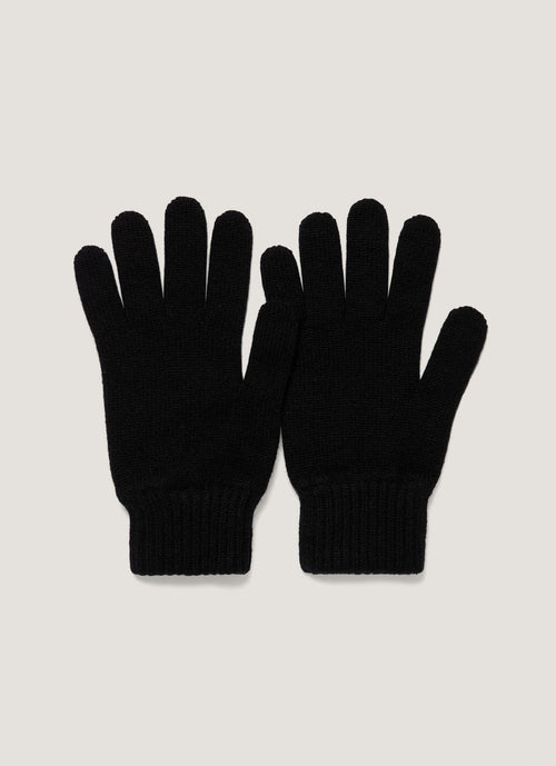 Cashmere Gloves In Black Aglv9053 Bkaa