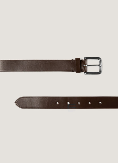 Mens 30Mm Chunky Leather Belt In Brown Mbel9414 Brab