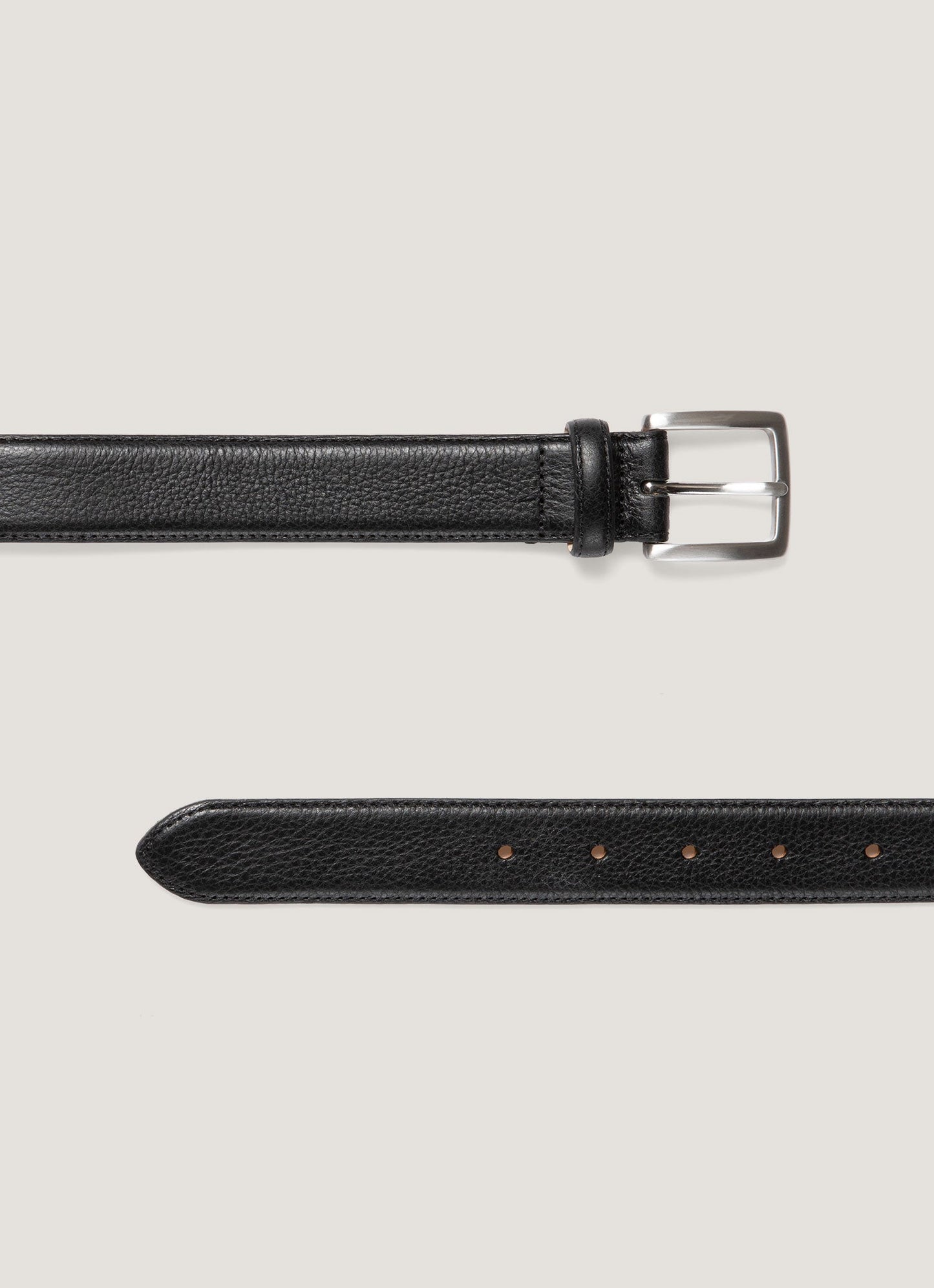 Mens Smart Leather Belt In Black Mbel9481 Bkaa