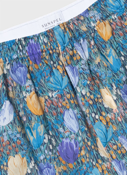 Mens Liberty Print Boxer Shorts In Liberty Tulip Mbox4701L Butk