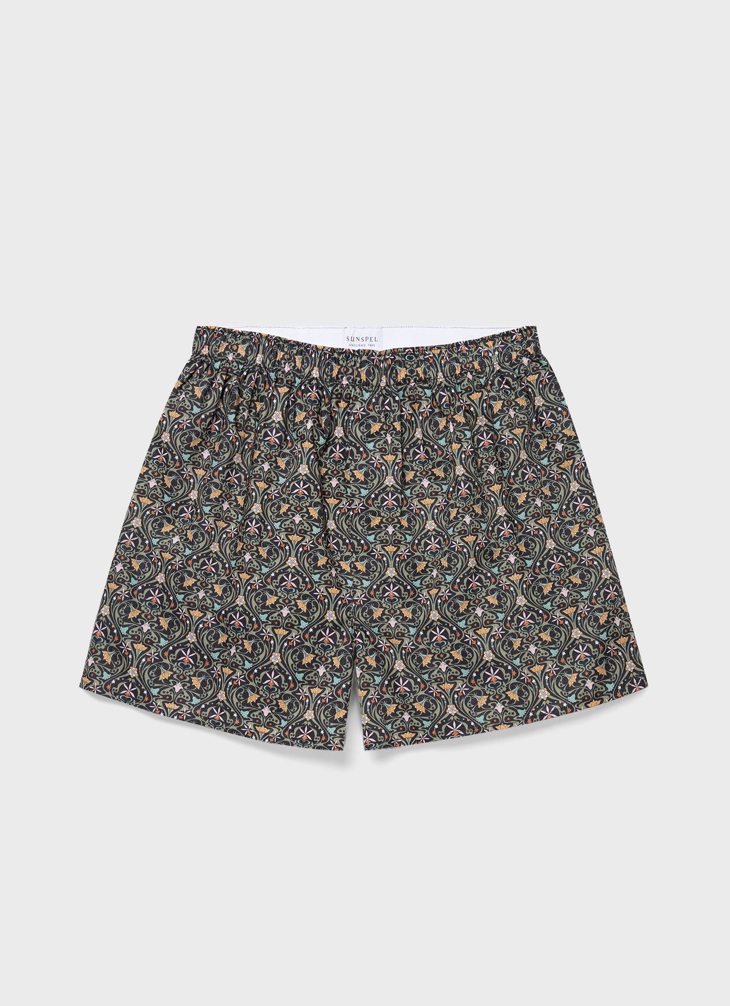 Mens Classic Boxer Shorts In Liberty Fabric In Ghost Orchid Mbox4701L Midd