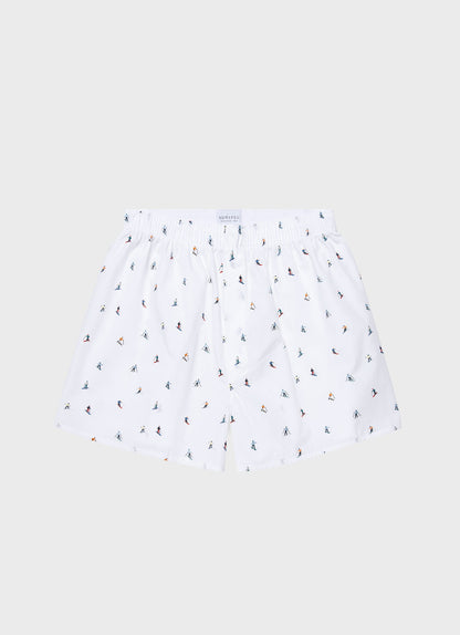 Mens Printed Boxer Shorts In Ski Slope