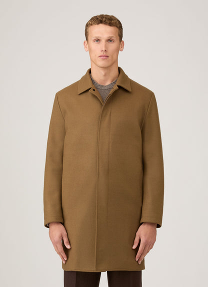 Mens Boiled Wool Coat In Mole Mcoa7334 Brgi