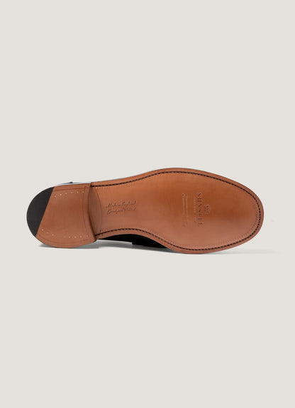 Men's Leather Loafer in Black