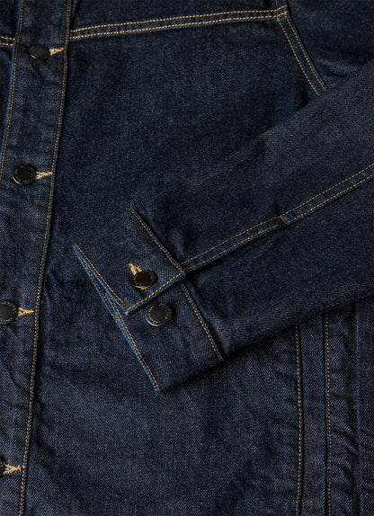 Men S Japanese Denim Jacket In Denim Rinse Wash Mjac7098 Bupc