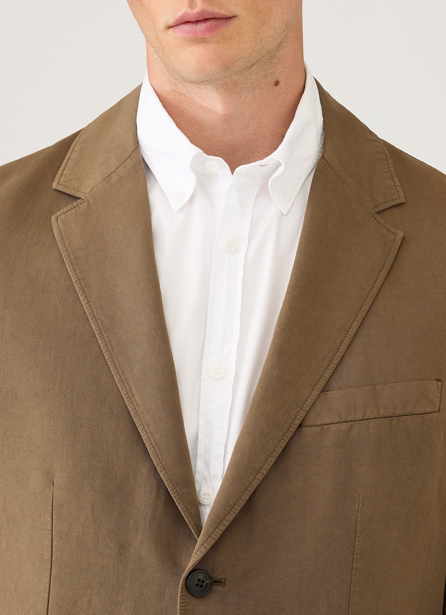 Mens Cotton Linen Blazer In Dark Cedar Mjac7220 Brgr