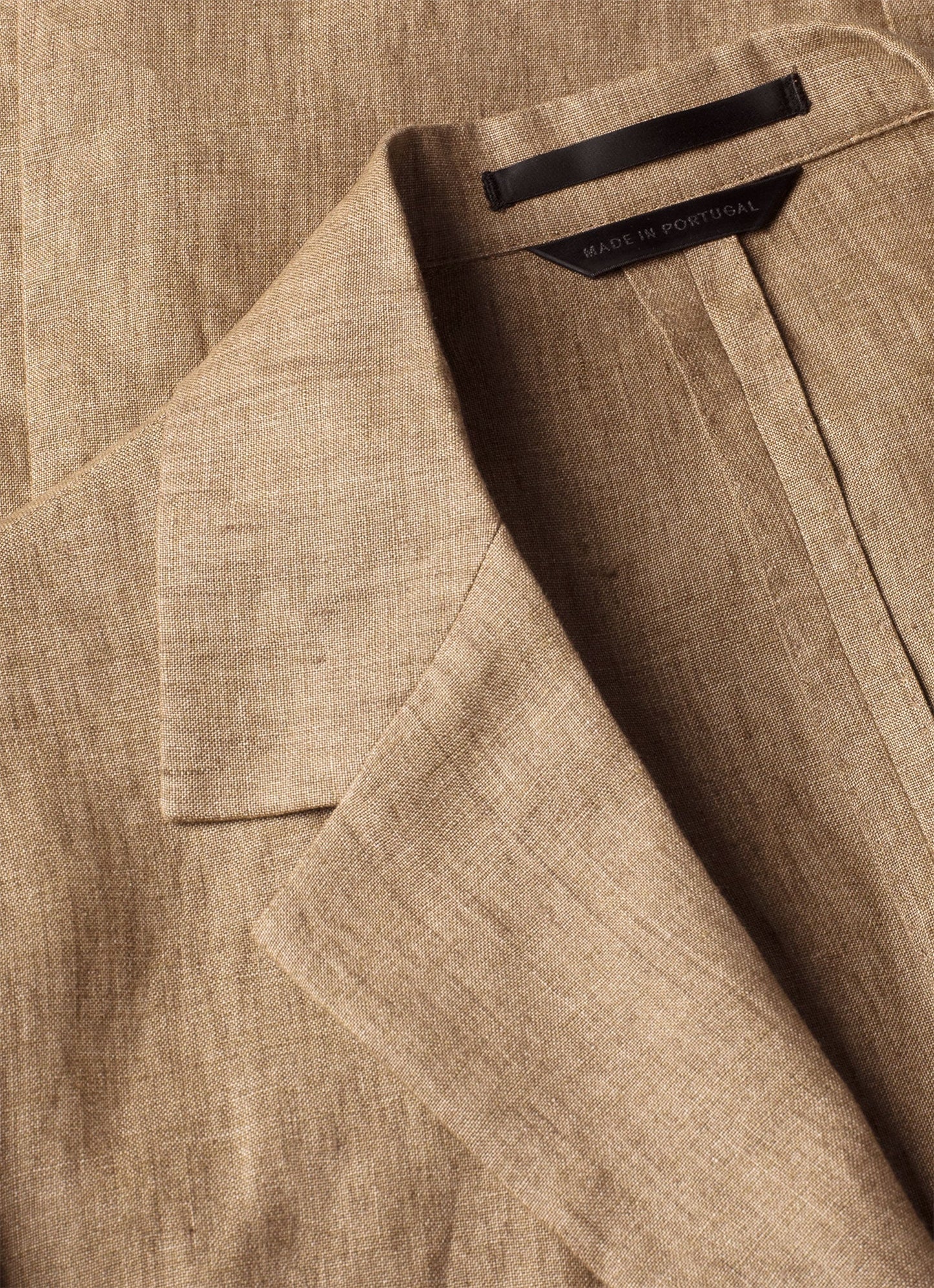 Mens Linen Blazer In Dune Melange Mjac7186 Brga