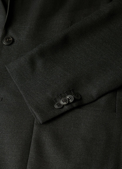 Mens Lightweight Travel Wool Blazer In Dark Charcoal Melange Mjac7197 Gybg