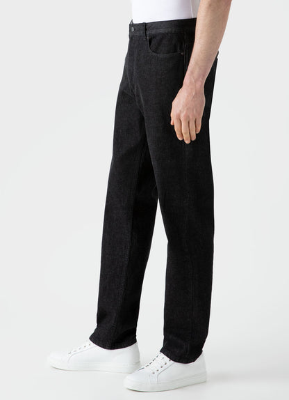 Mens Regular Fit Jean In Black Denim Wash Mjea3904B Bkbi
