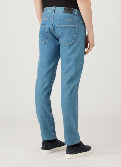 Mens Slim Fit Jean Denim Mid Wash