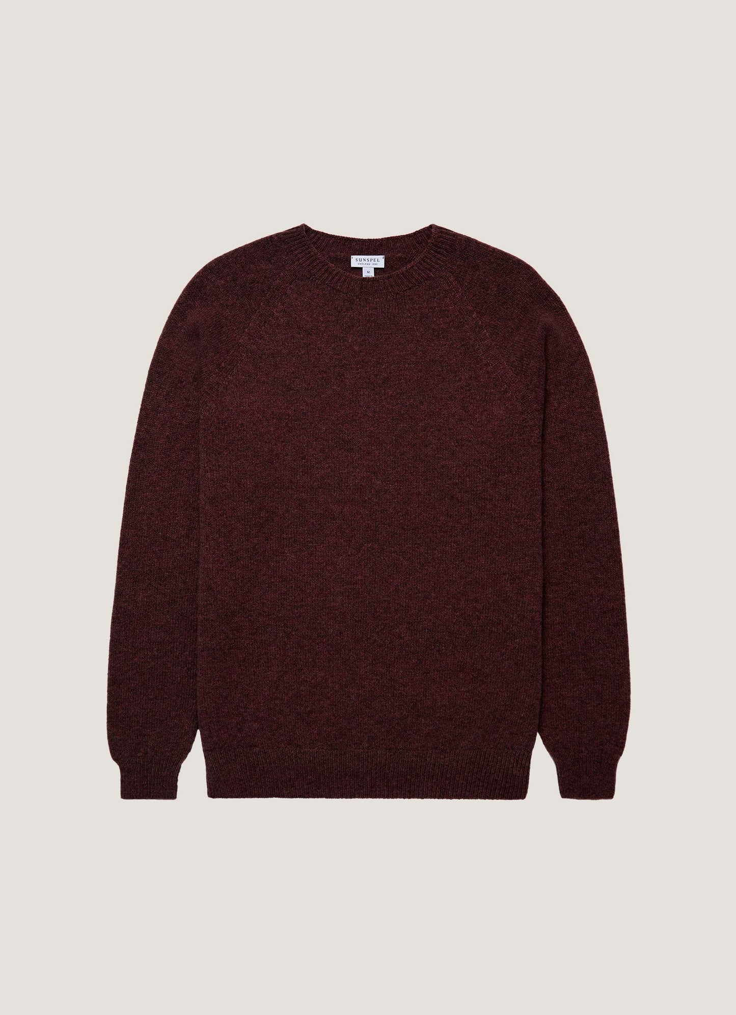 Mens Lambswool Crew Neck Jumper In Bakelite Twist Mjum8066 Rdeo