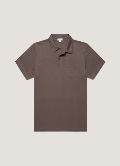 Mens Riviera Polo Shirt In Walnut Mpol1026 Brge