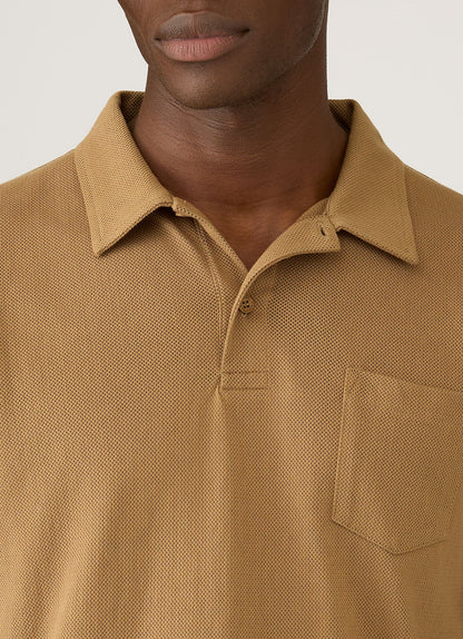 Mens Riviera Polo Shirt In Walnut Mpol1026 Brgo
