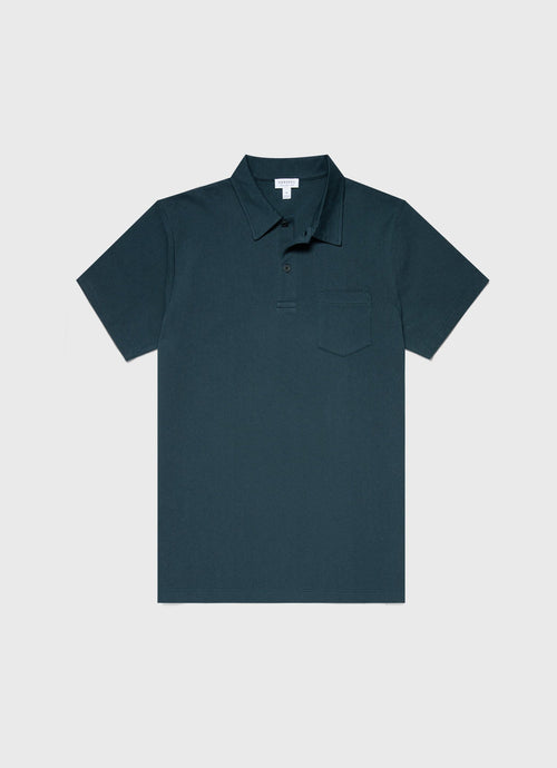 Mens Riviera Polo Shirt In Peacock Mpol1026 Butb