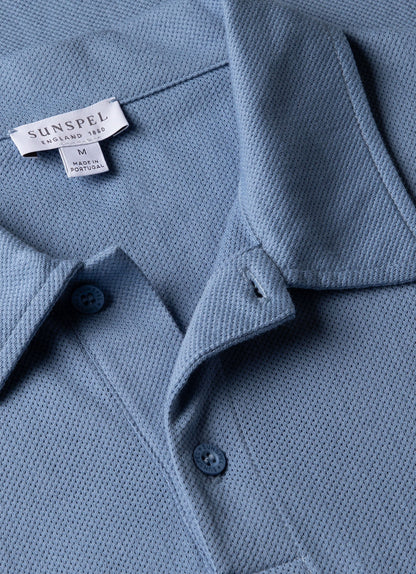 Mens Riviera Polo Shirt In Cornflower Mpol1026 Buva
