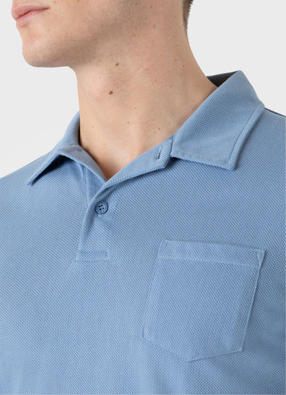 Mens Riviera Polo Shirt In Cornflower Mpol1026 Buva